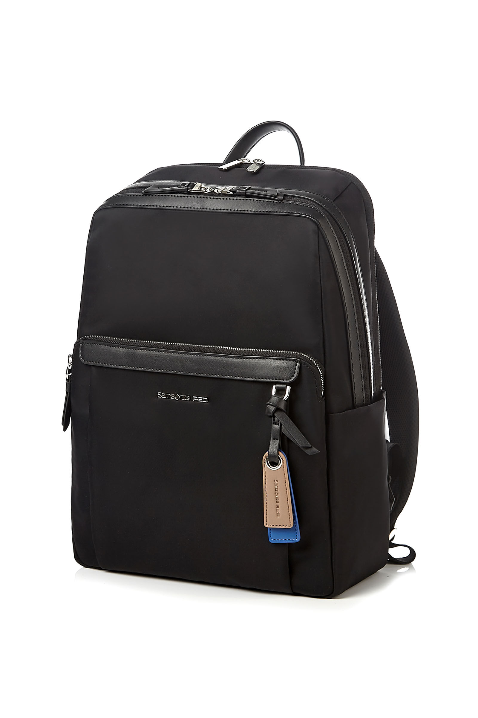 Samsonite red leather backpack deals