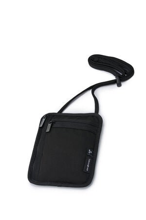 TRAVEL ESSENTIALS RFID NECK POUCH ANTIMICROBIAL