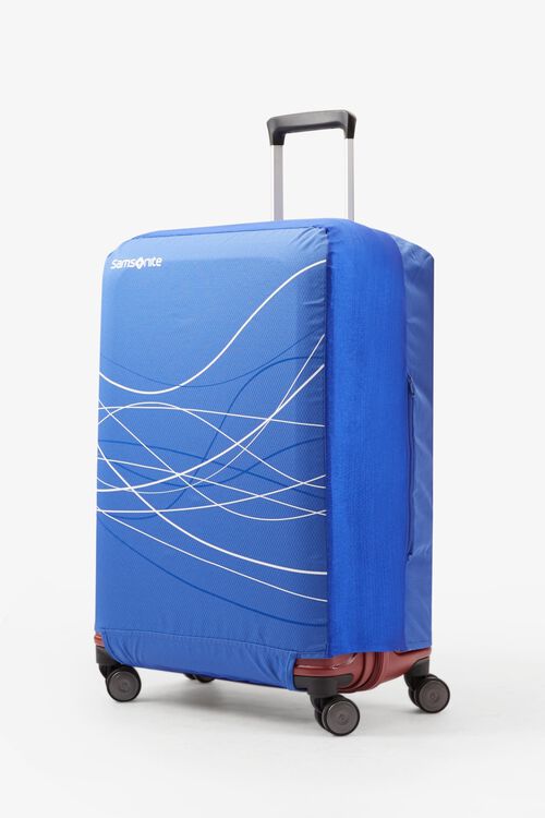 Global Ta Foldable Luggage Cover M/L Bleu nuit