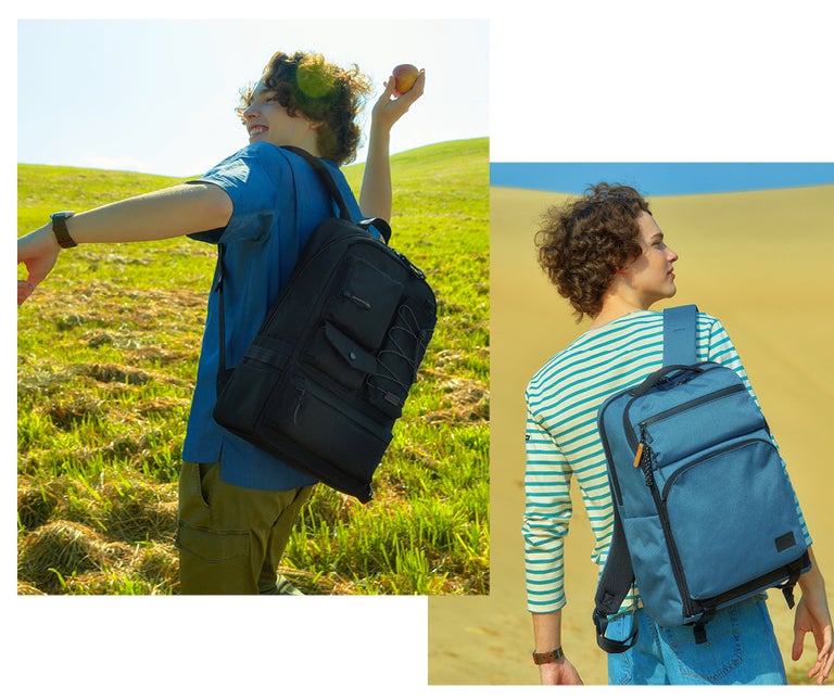 samsonite backpack red line