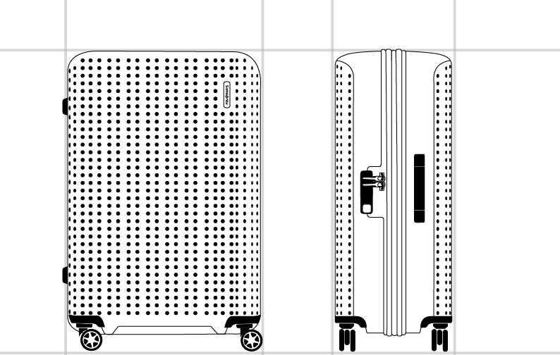 PIXELON 行李箱 69厘米/25吋  dimension | Samsonite